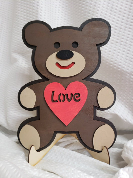PAINTED - Love Bear