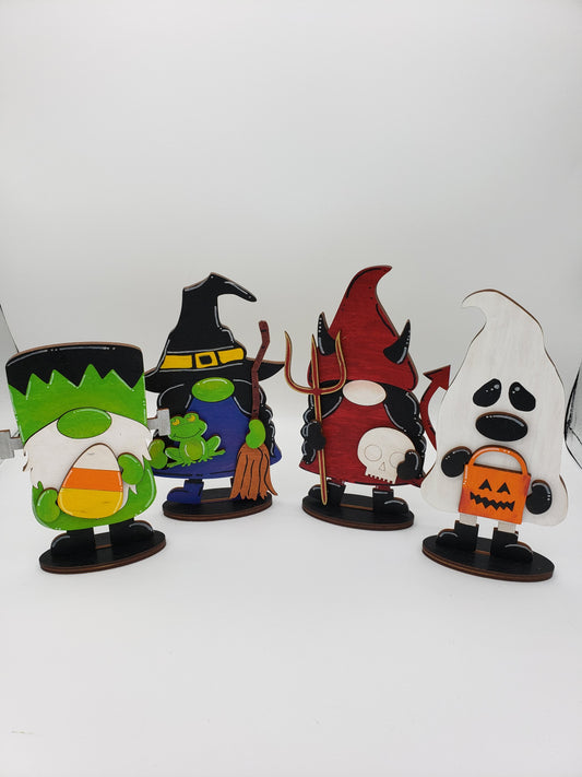 PAINTED- Halloween Gnomes #2