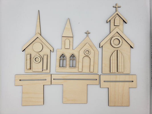 Church Sitters Set of 3
