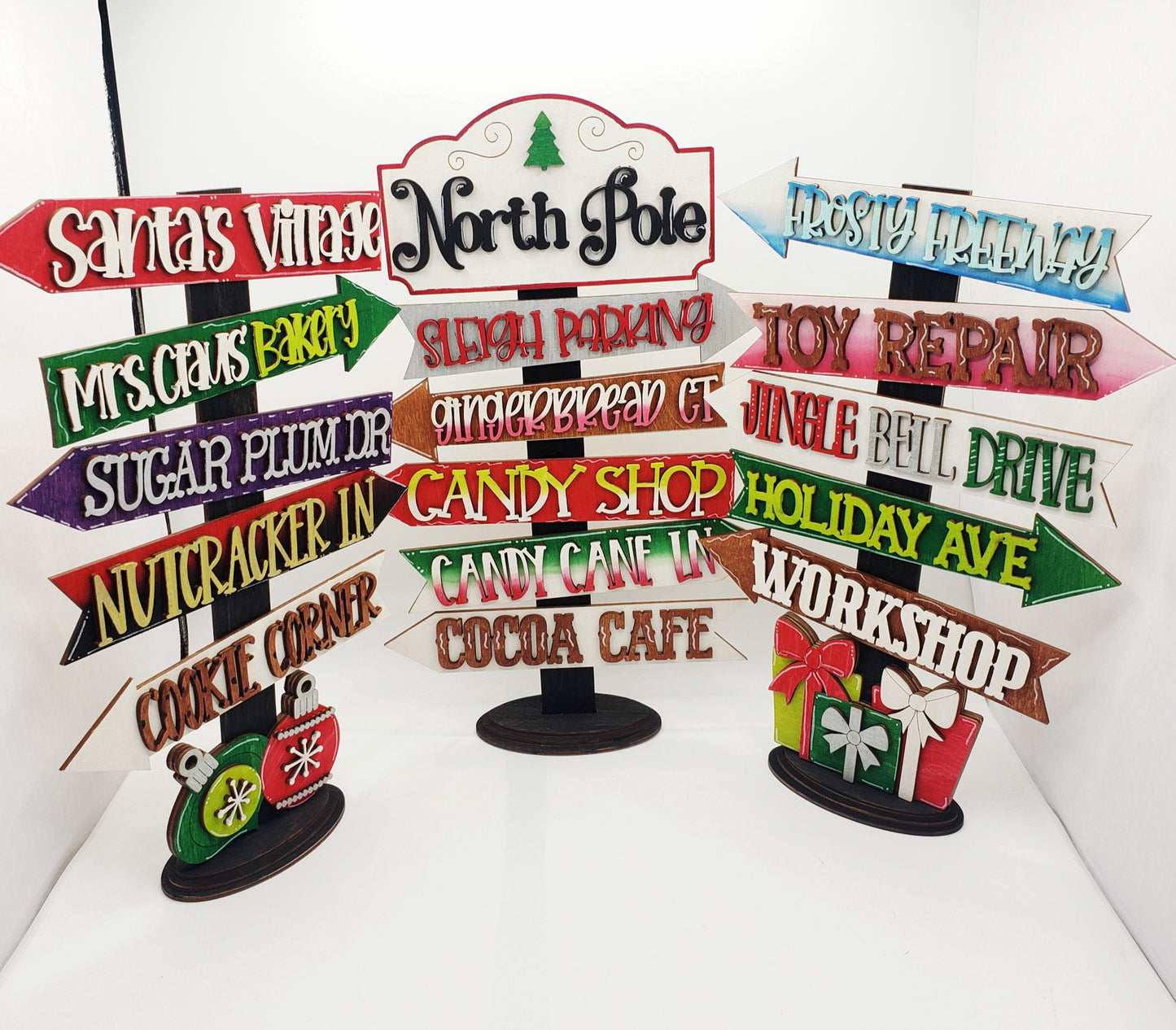 Christmas Arrow Street Sign