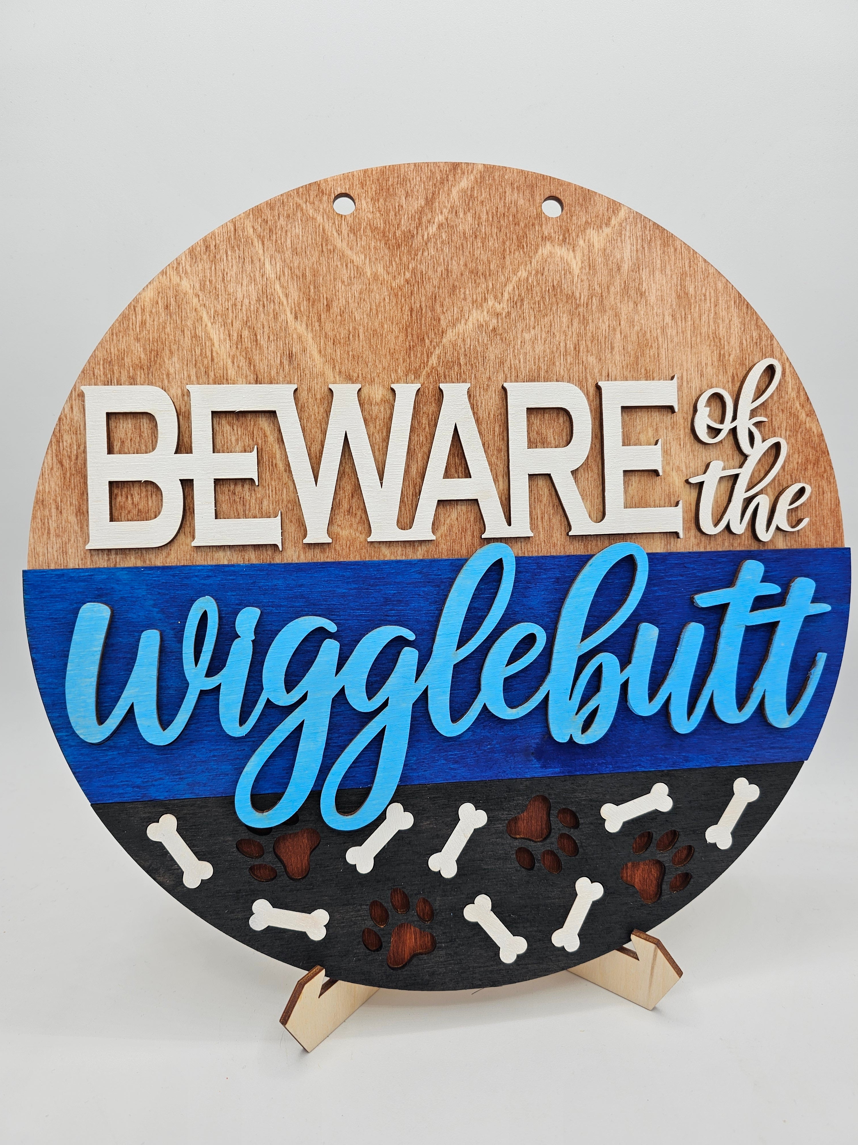 PAINTED - Beware of the Wigglebutt – woodbitsnpieces