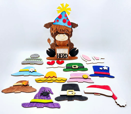 PAINTED - Animal Interchangeable Hat Kits