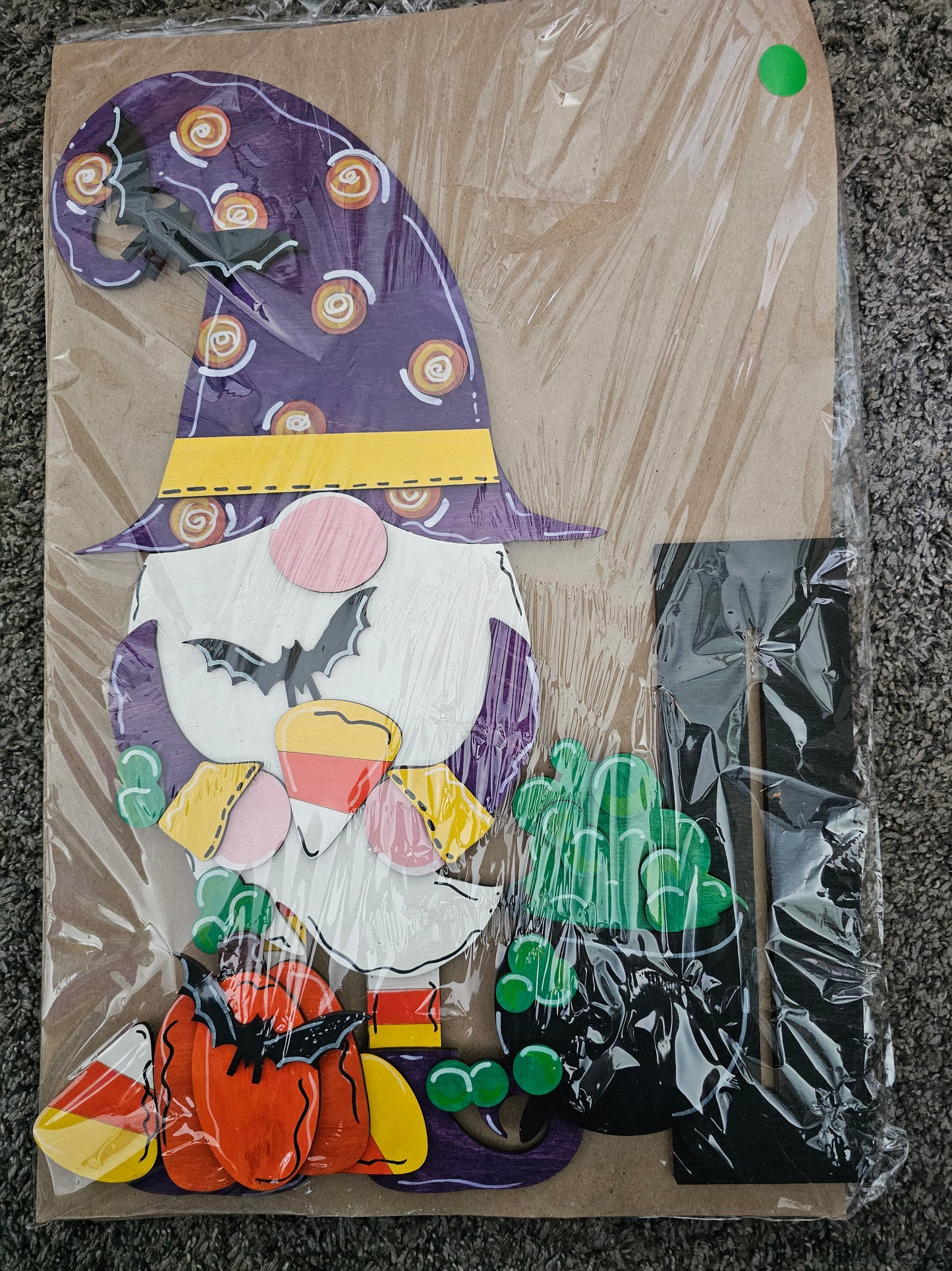 PAINTED- Candy Corn Gnome