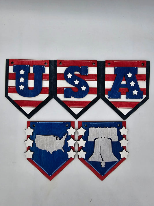 PAINTED - USA Banner