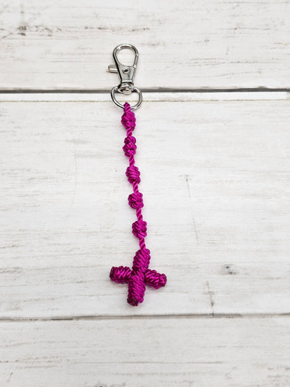 Rosary Key Chain with Cross