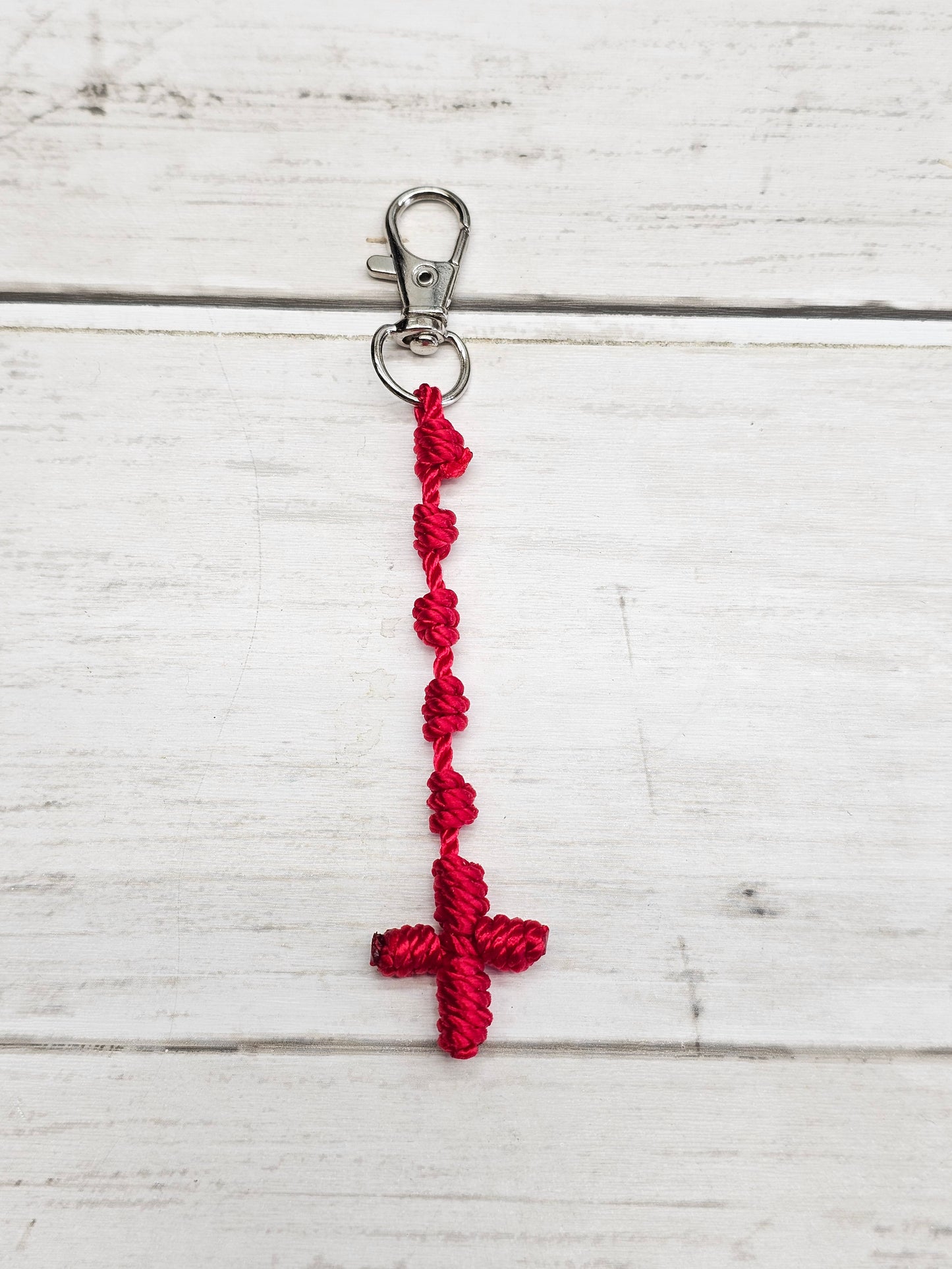 Rosary Key Chain with Cross