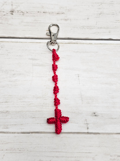 Rosary Key Chain with Cross