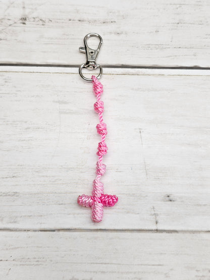 Rosary Key Chain with Cross