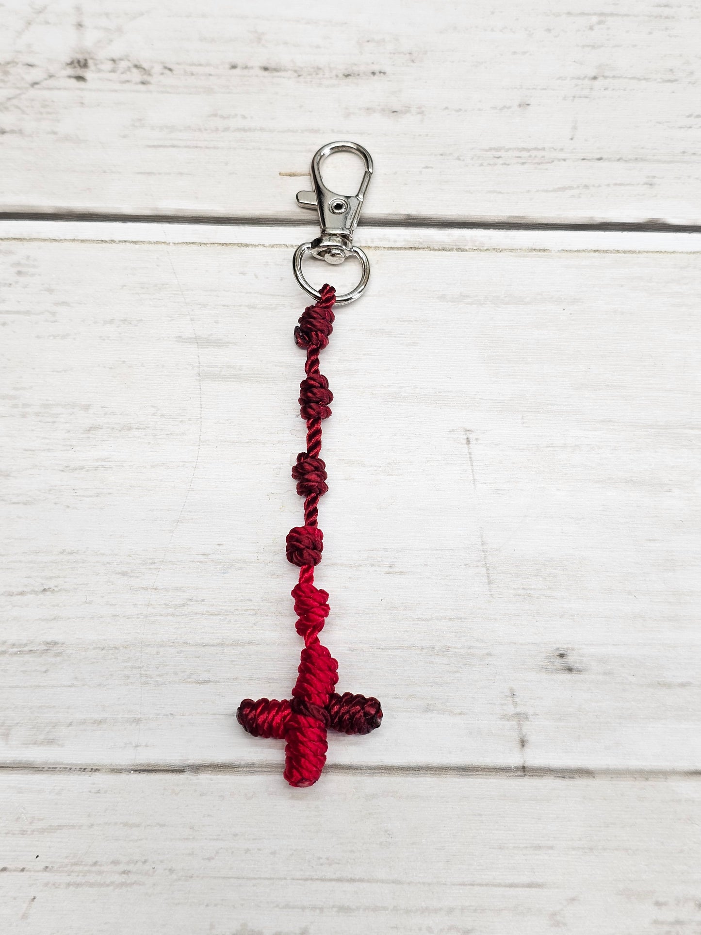 Rosary Key Chain with Cross