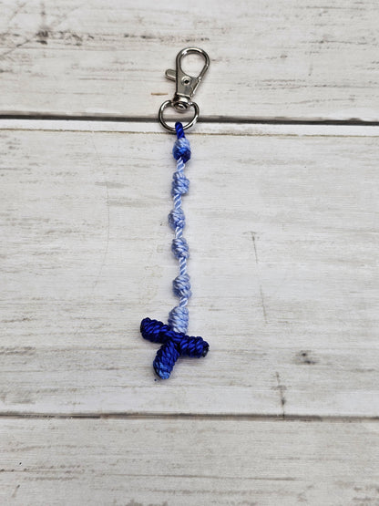 Rosary Key Chain with Cross