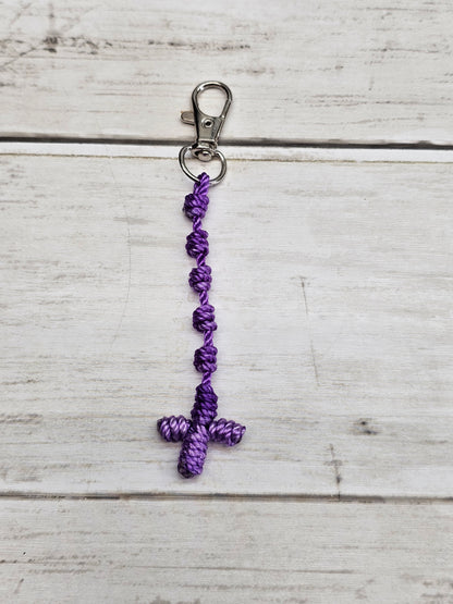 Rosary Key Chain with Cross