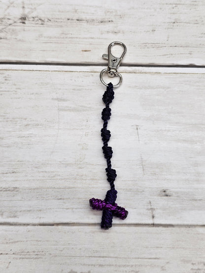 Rosary Key Chain with Cross