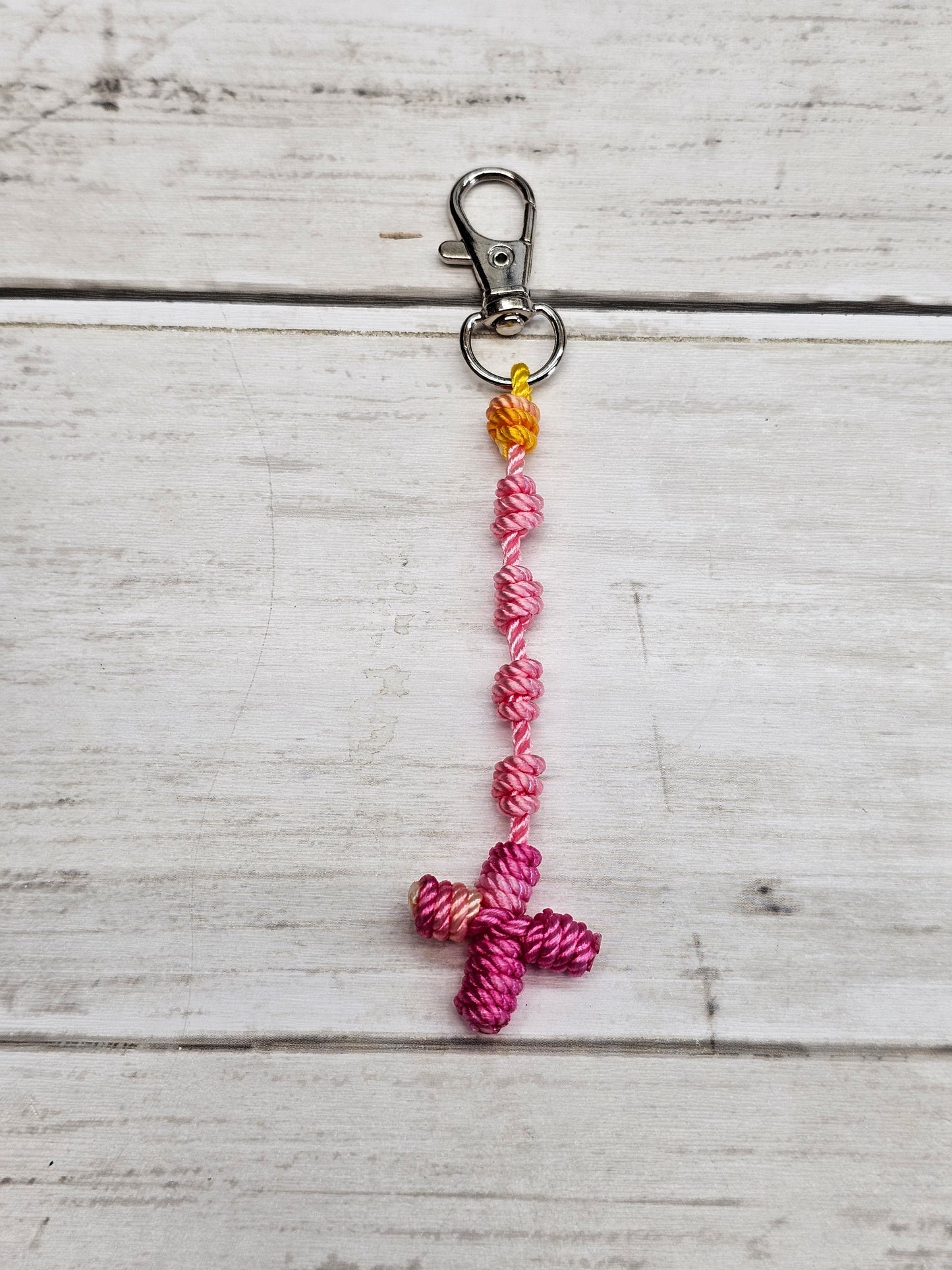 Rosary Key Chain with Cross