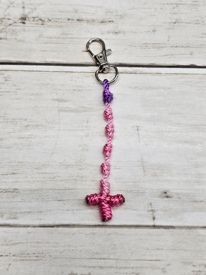 Rosary Key Chain with Cross