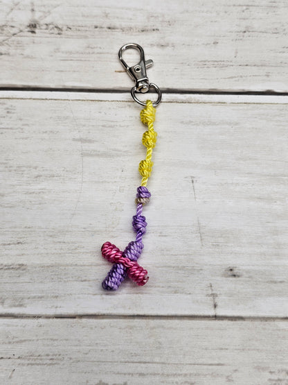 Rosary Key Chain with Cross