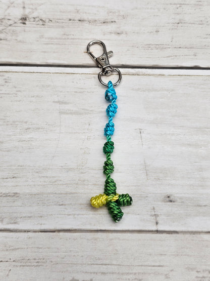 Rosary Key Chain with Cross