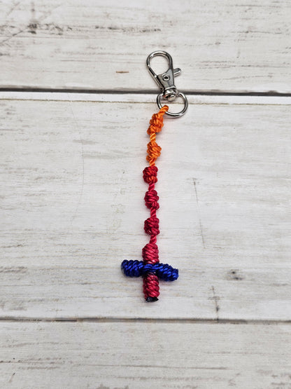 Rosary Key Chain with Cross