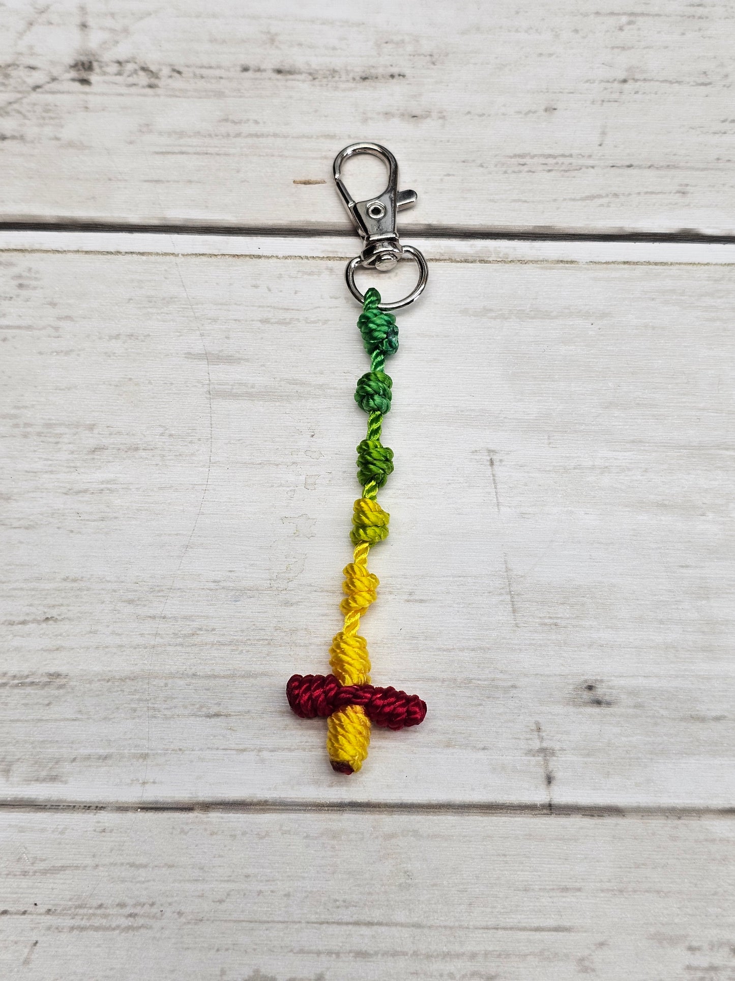 Rosary Key Chain with Cross