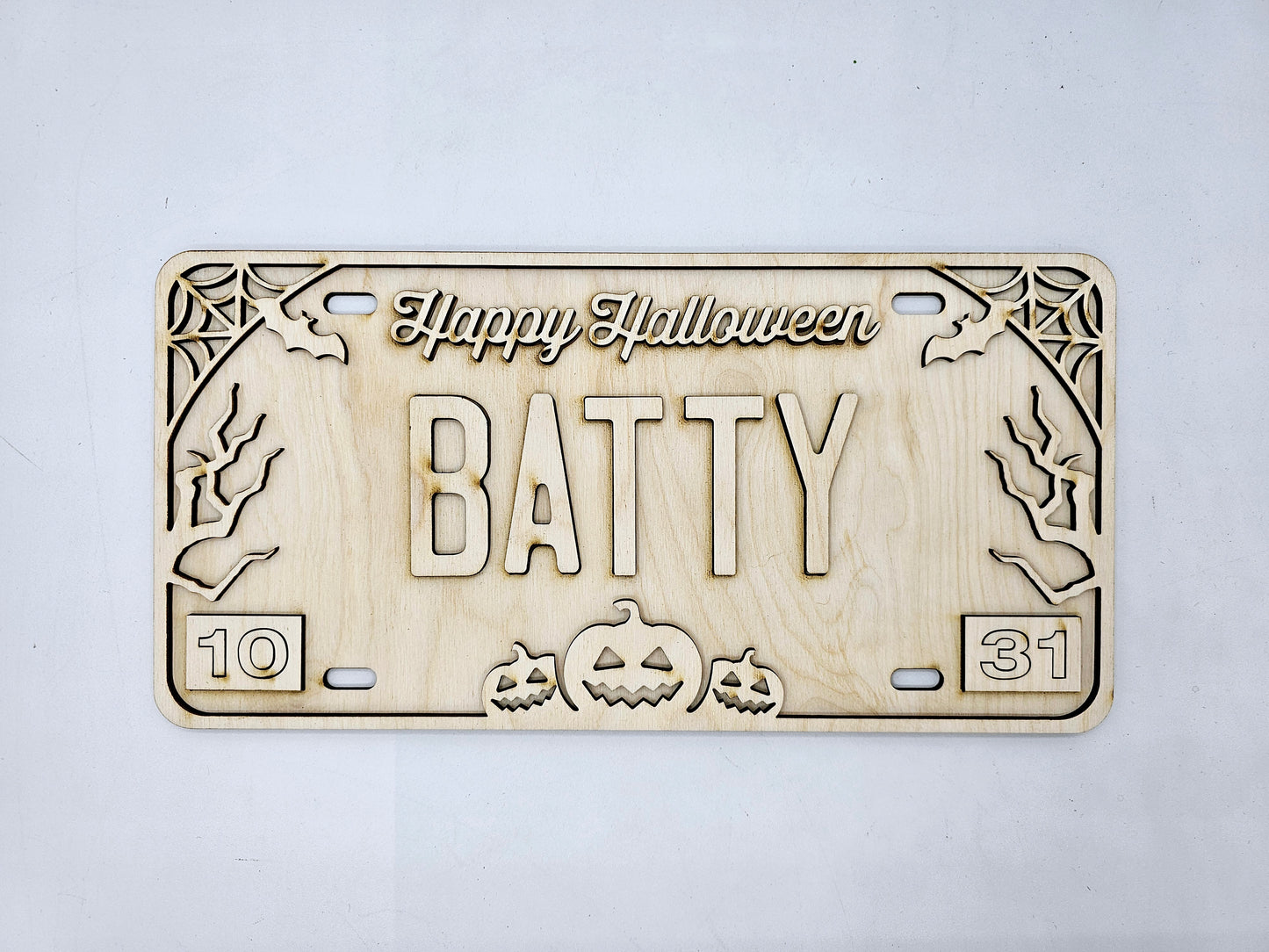 Halloween License Plates