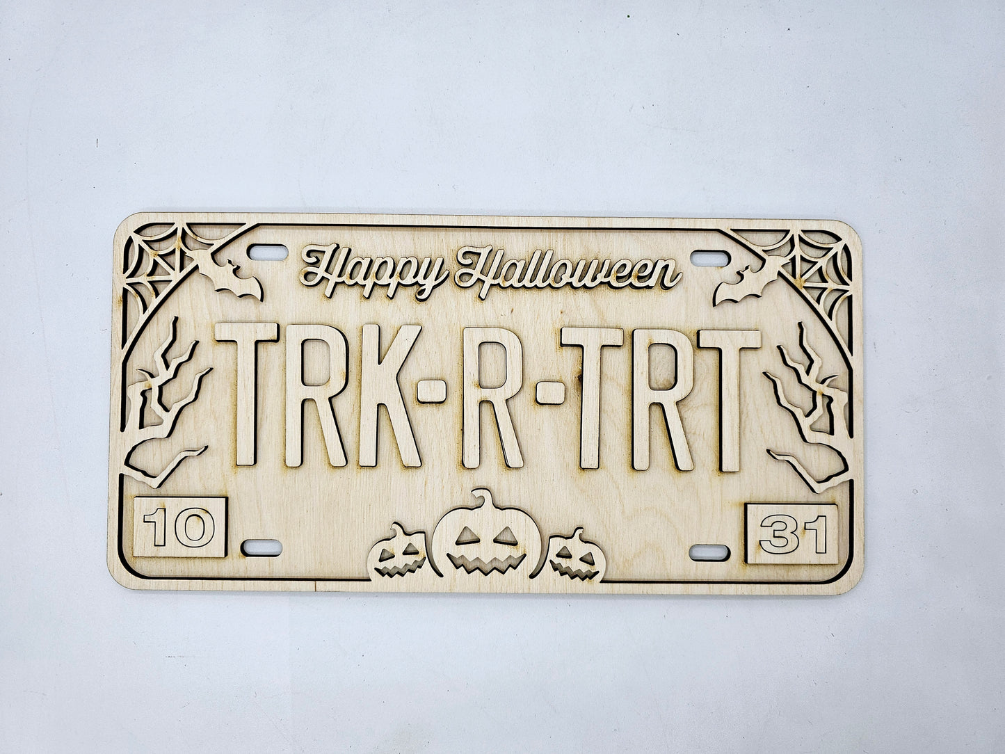 Halloween License Plates