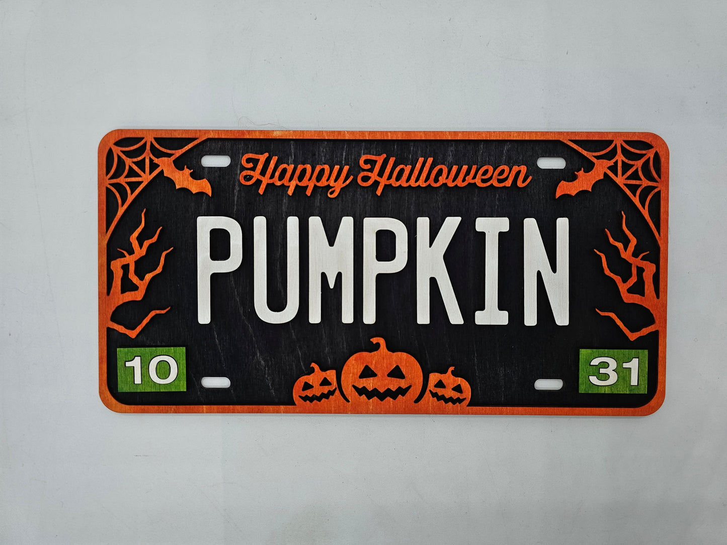 Halloween License Plates
