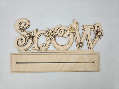 Snow Word Sitter