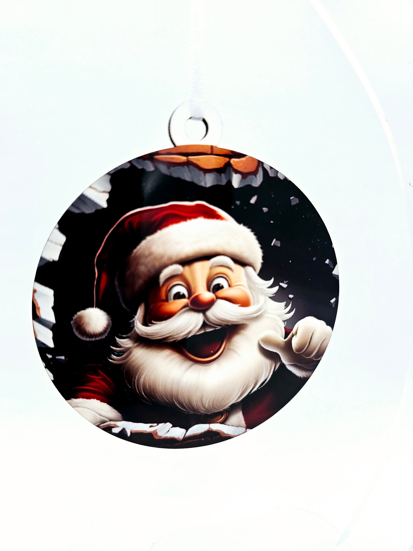 Santa Sublimation Ornament - 3.5" Round