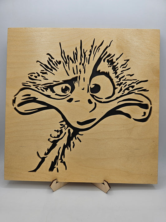 Ostrich Scroll Saw Art