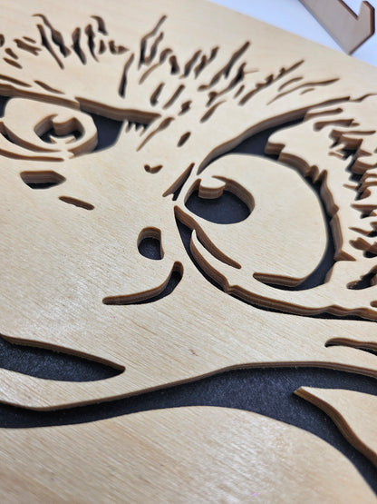 Ostrich Scroll Saw Art