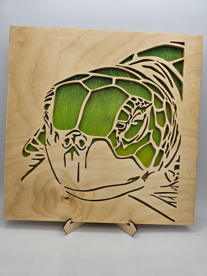 Turtle Scroll Saw Art