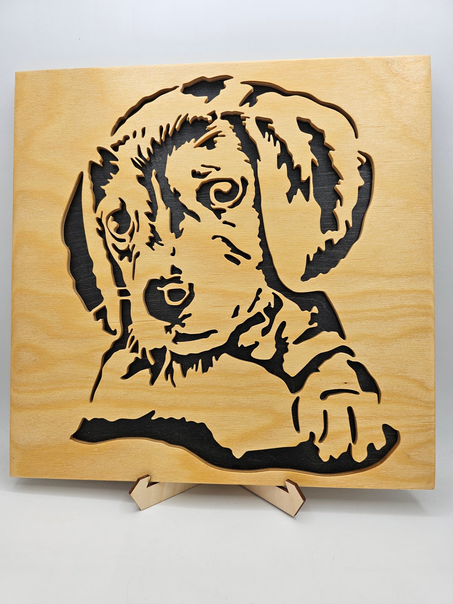 Puppy Scroll Saw Art