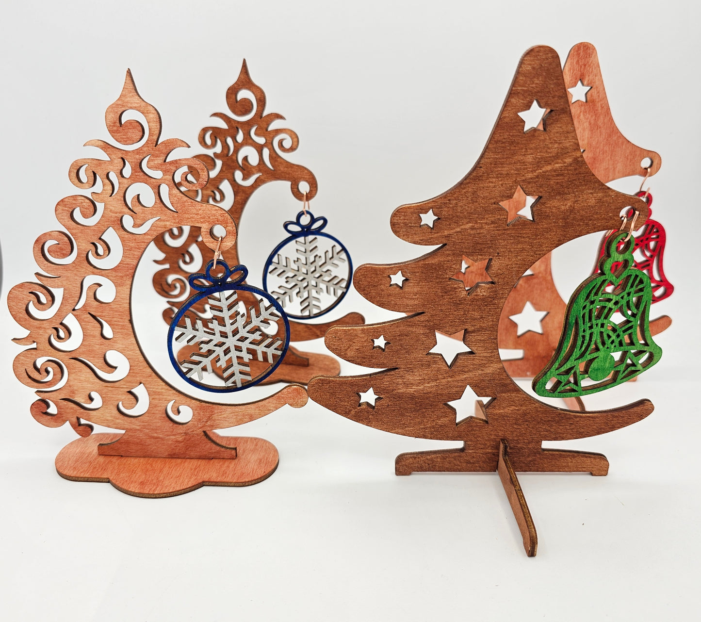 PAINTED - Tree Ornament Sitters 4pc Set