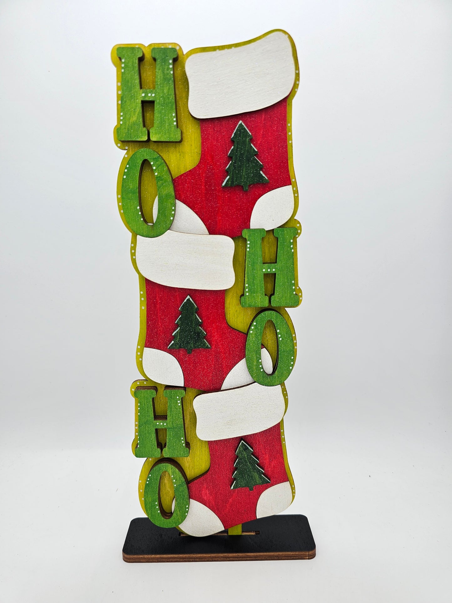 PAINTED - HOHOHO Stocking Sitter