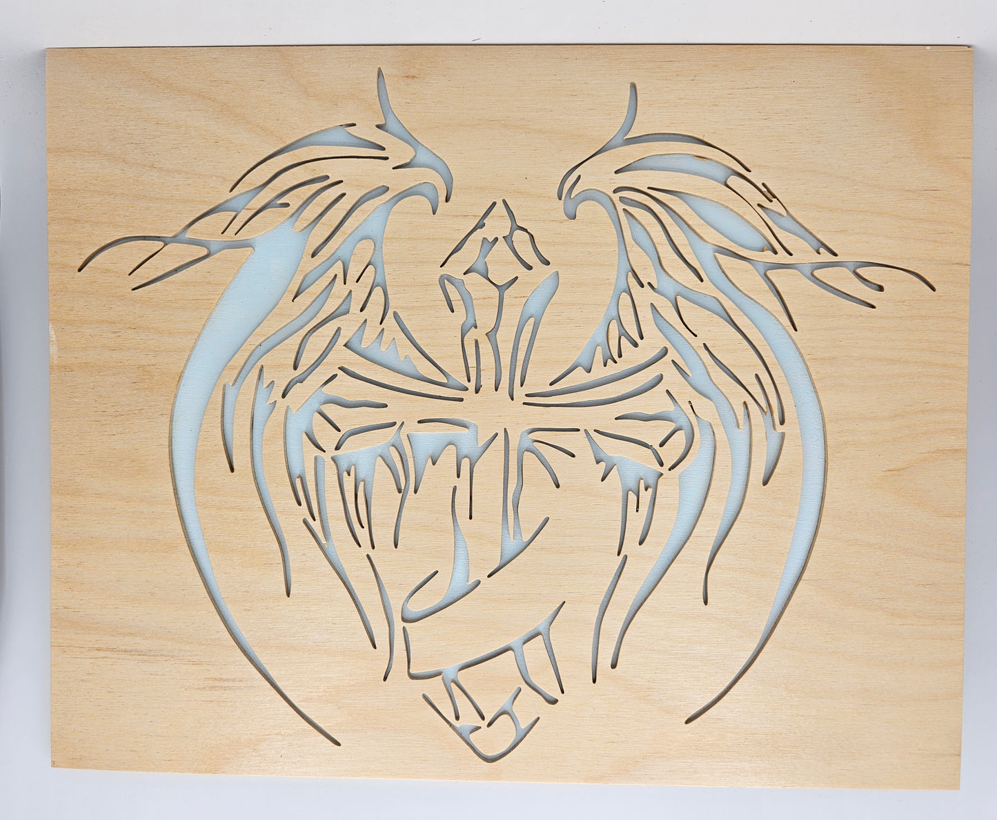 Angel Wing Scroll Saw Art