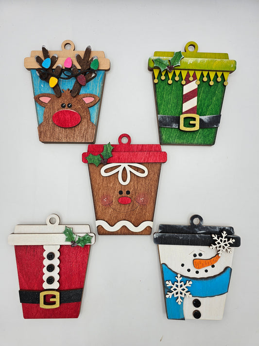 PAINTED - Holiday Gift Card Holders Set of 5