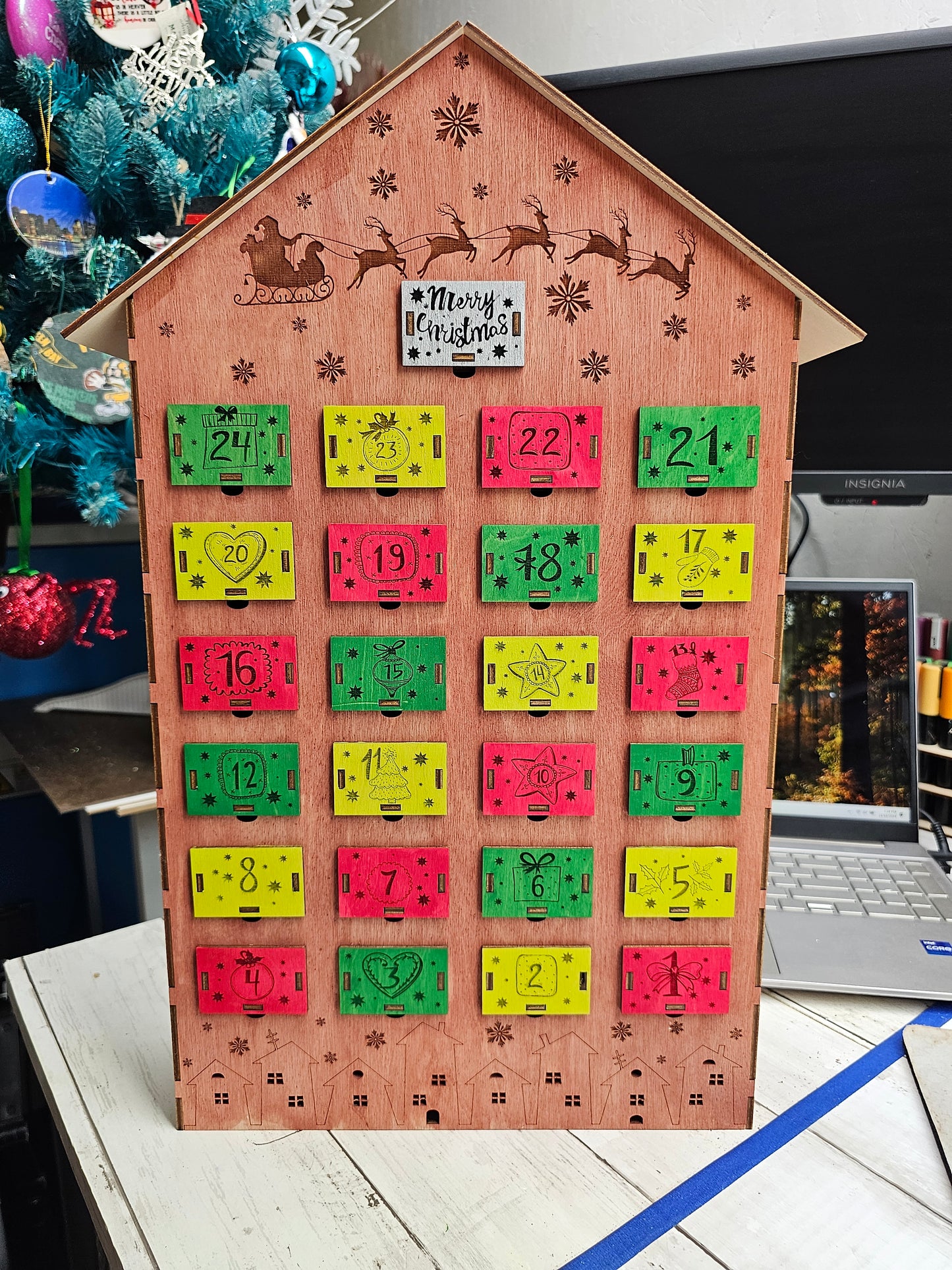 Advent Calendar with Drawers