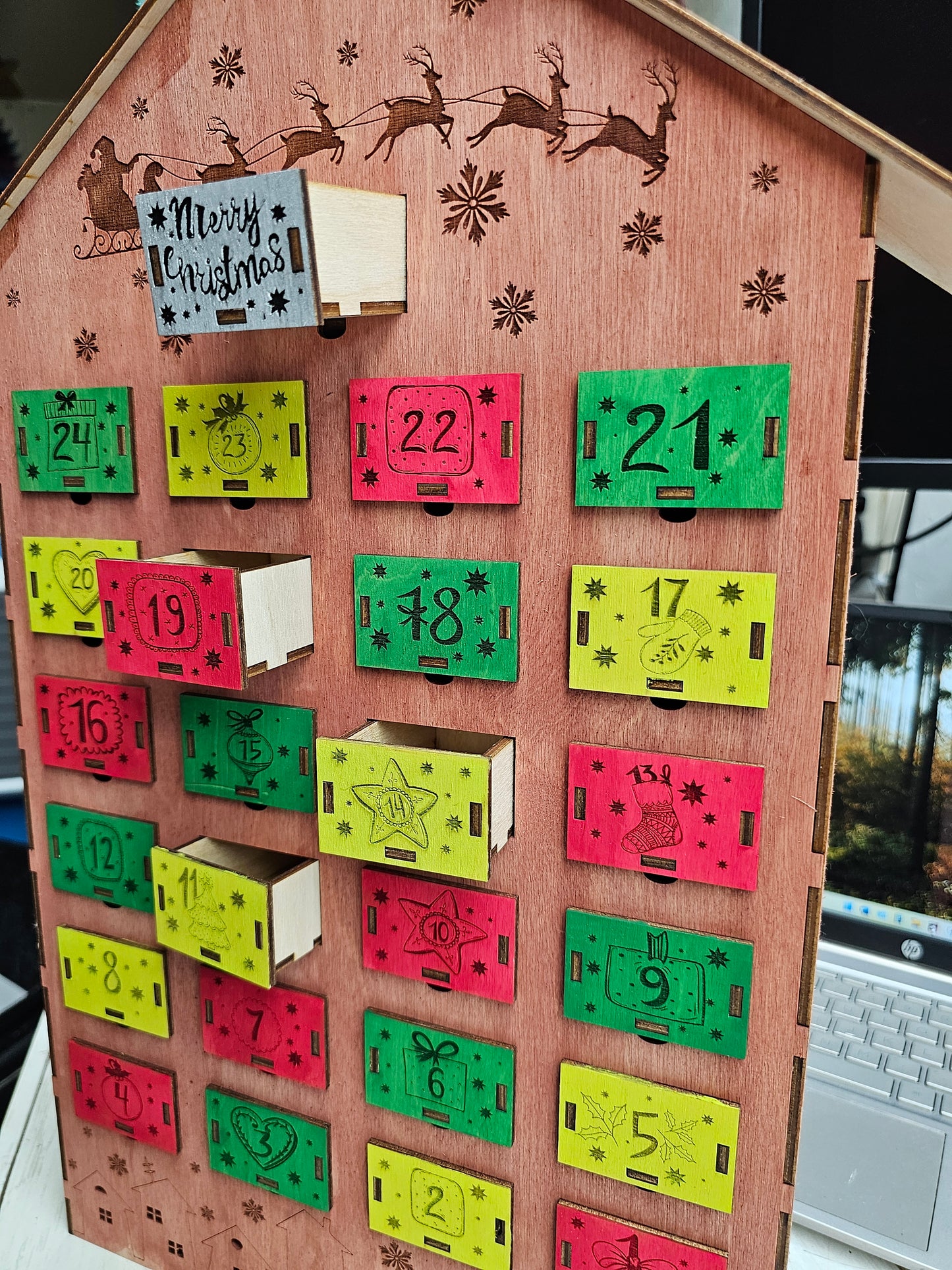 Advent Calendar with Drawers