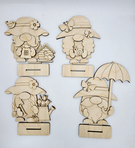Spring Gnome Sitters x4