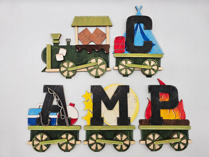 PAINTED - Camp Train Sitter
