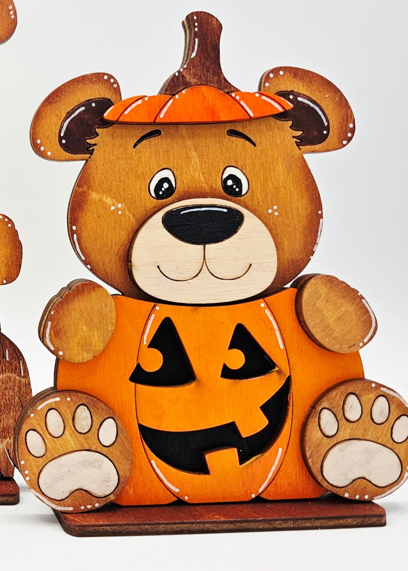 Halloween Bear with Jack O Lantern