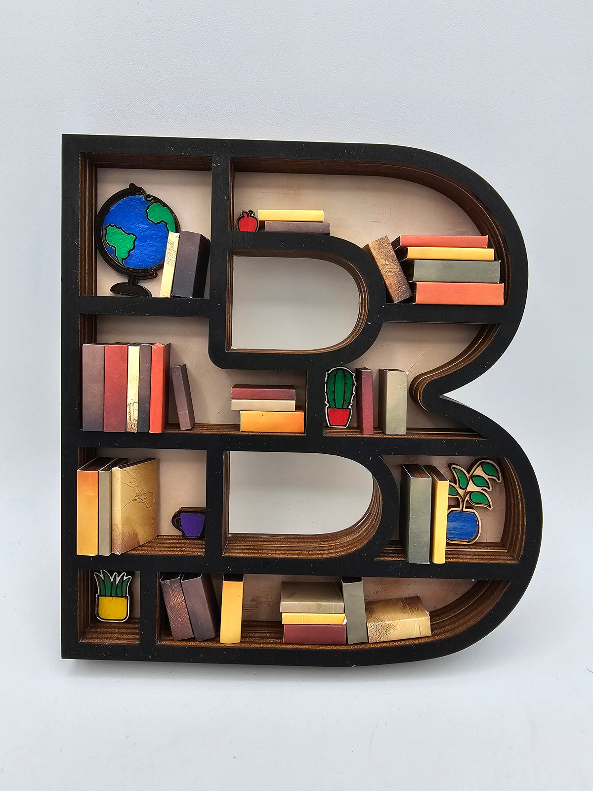 Letter Book Shelf Decor