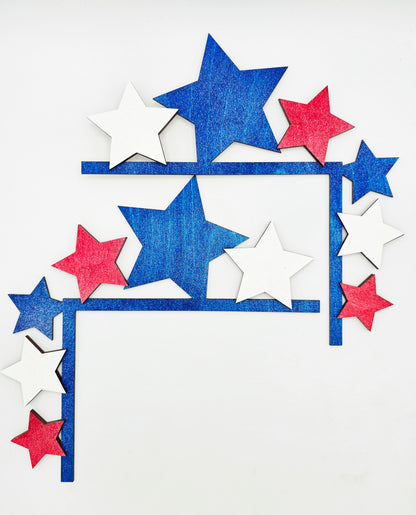 Patriotic Stars Door Corner