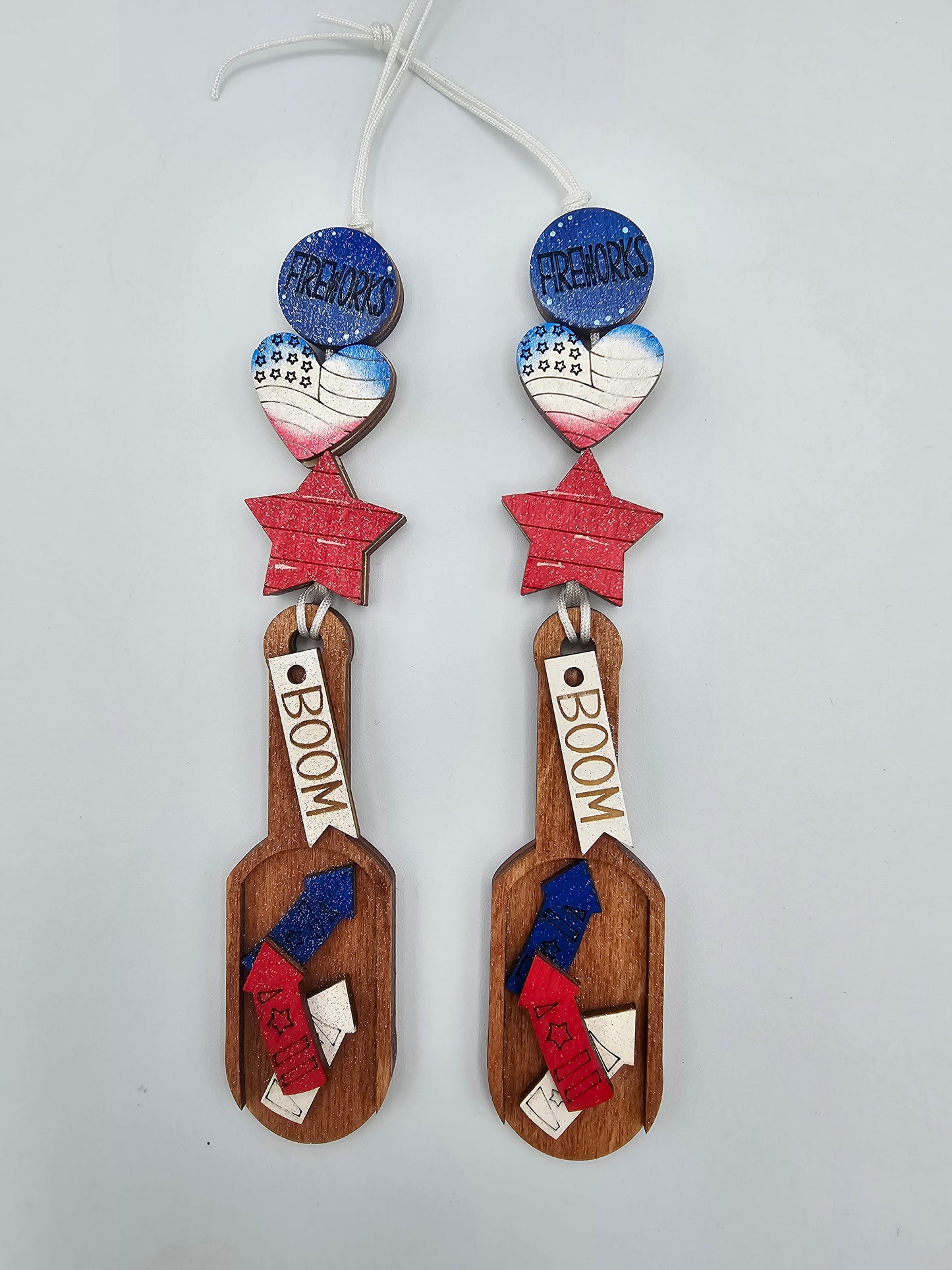 Patriotic Scoop Ornament Tag