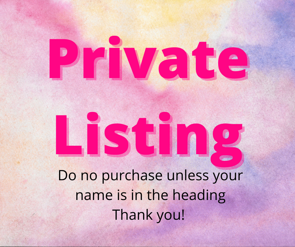 Private Listing - Mary S