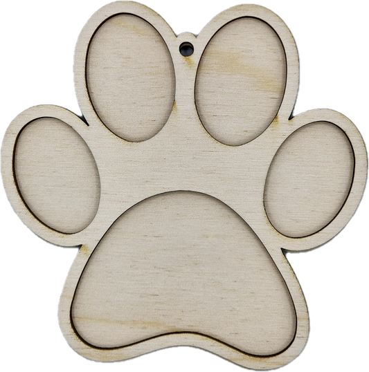 Paw Print Ornament