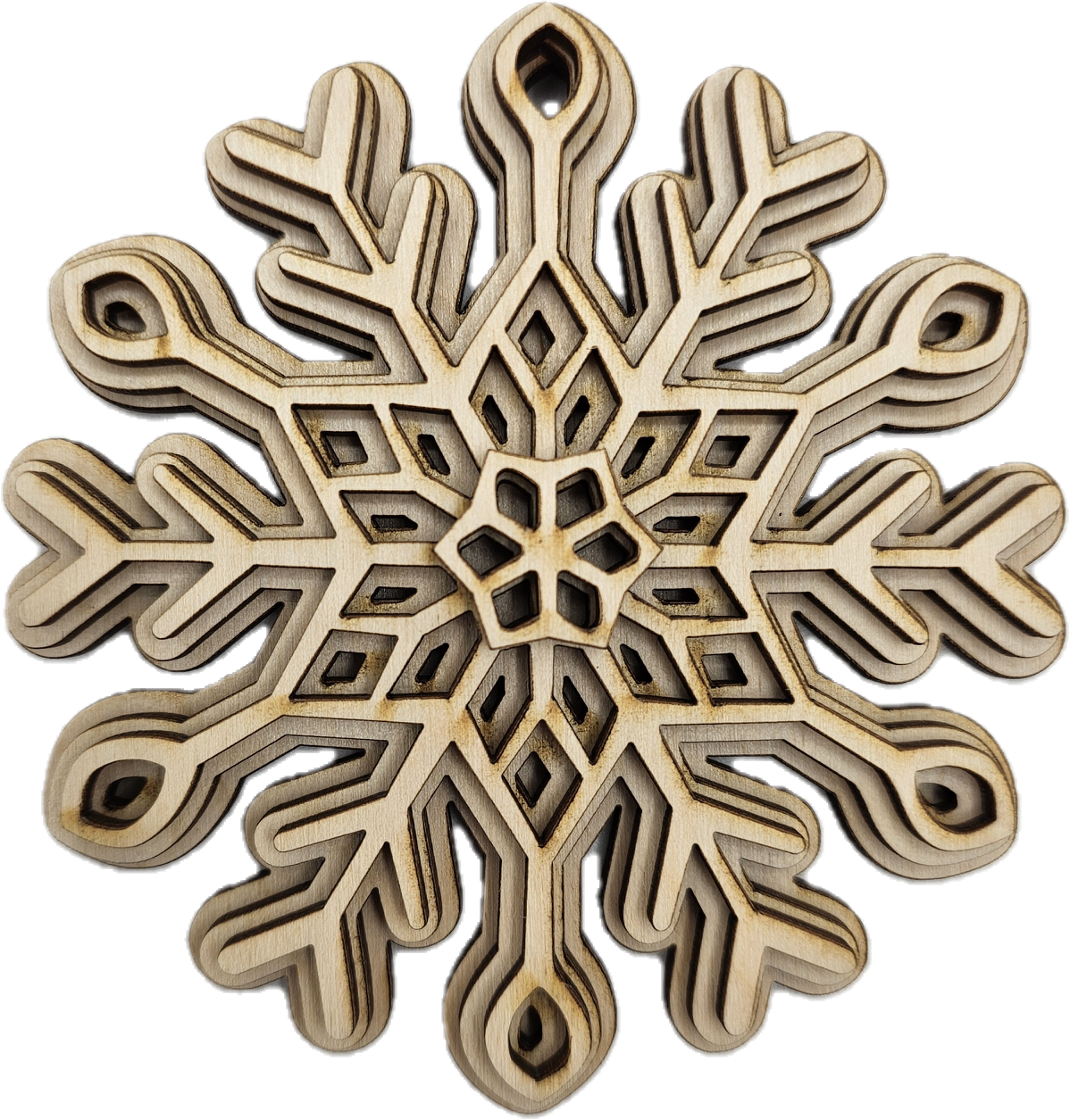 Layered Snowflake Ornament