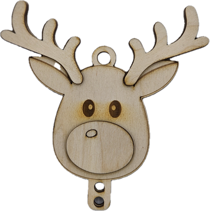 Reindeer Folded Money Ornament x2