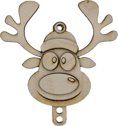 Reindeer Folded Money Ornament x2