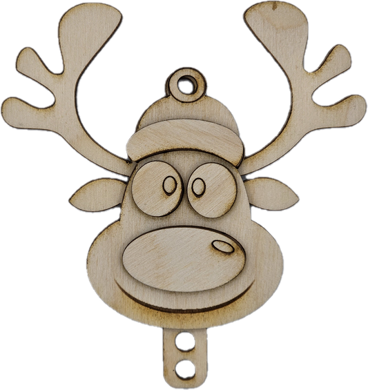 Reindeer Folded Money Ornament x2