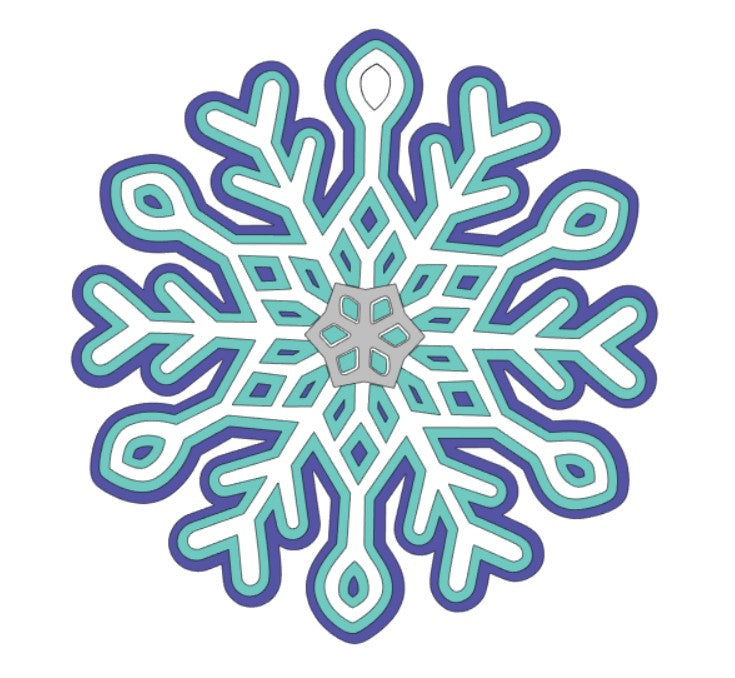 Layered Snowflake Ornament